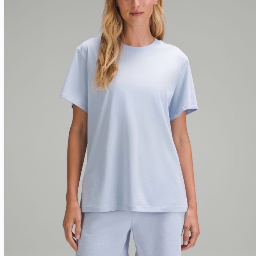 lululemon athletics all yours tee, blue linen